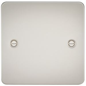 Picture of 1 GANG BLANK PLATE  FLAT PLATE
PEARL