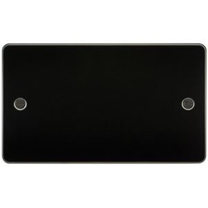 Picture of 2 GANG BLANK PLATE  FLAT PLATE
GUNMETAL