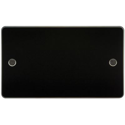 Picture of 2 GANG BLANK PLATE  FLAT PLATE
GUNMETAL