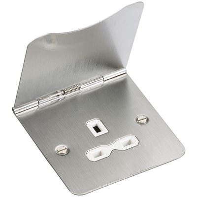 Picture of 1 gang floor socket
brushed chrome