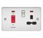 Picture of 45A DP  SWITCH   NEON  FLAT PLATE
SWITCH AND 13A SOCKET  POLISHED CHROME BL/INS
