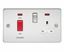 Picture of 45A DP  SWITCH   NEON  FLAT PLATE
SWITCH AND 13A SOCKET  POLISHED CHROME WH/INS