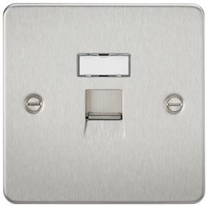 Picture of RJ45 SOCKET  FLAT PLATE
BRUSHED CHROME