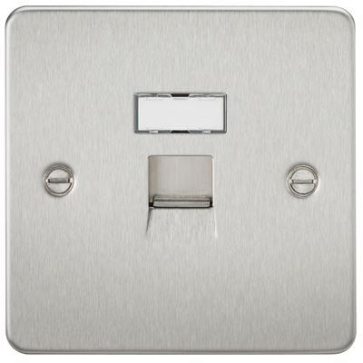 Picture of RJ45 SOCKET  FLAT PLATE
BRUSHED CHROME