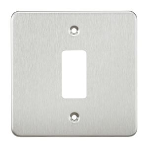 Picture of 1 GANG GRID PLATE
1 GANG SWITCH PLATE  BRUSHED CHROME