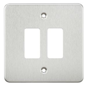 Picture of 2 GANG GRID PLATE
2 GANG SWITCH PLATE  BRUSHED CHROME