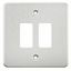 Picture of 2 GANG GRID PLATE
2 GANG SWITCH PLATE  BRUSHED CHROME