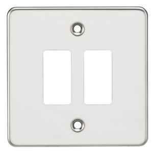 Picture of 2 GANG GRID PLATE
2 GANG SWITCH PLATE  POLISHED CHROME