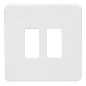 Picture of 1 GANG PLATE 2 MOD MATT WHITE GRID PLATE
SWITCH PLATE KNIGHTSBRIDGE