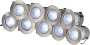 Picture of Decking Light Kit 10x0.2w IP65 LED
DIA30mm DEPTH28mm CUT-OUT25mm
