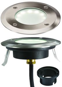 Picture of S/ STEEL WHITE GROUND LIGHT LED 1.7W 60LUMEN
H.40MM CUT OUT 90MM OVERALL DIA. 108MM