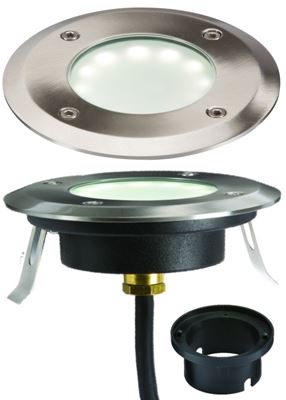 Picture of S/ STEEL WHITE GROUND LIGHT LED 1.7W 60LUMEN
H.40MM CUT OUT 90MM OVERALL DIA. 108MM