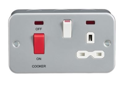 Picture of 45a COOKER UNIT C/W SOCKETMC970  METALCLAD