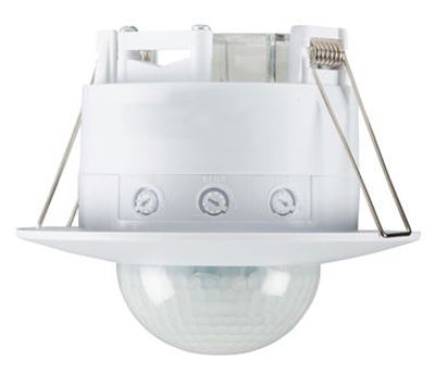 Picture of 360 degree FLUSH Mount Ceiling PIR IP20
MAX LOAD 2000W INCANDESCENT/ 1000W LED