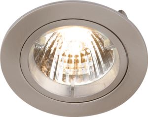 Picture of GU10 Die Cast Round Downlight SATIN
locking front rim for easy lamp replacement
single clip fix