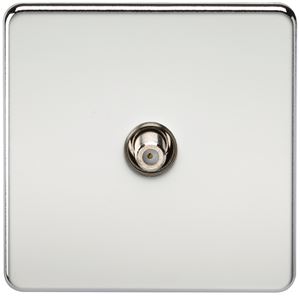 Picture of 1 GANG SATELLITE  SCREWLESS FLAT PLATE
POLISHED CHROME