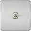 Picture of 1 GANG INTERMEDIATE  TOGGLE SWITCH
SCREWLESS FLAT PLATE BRUSHED CHROME