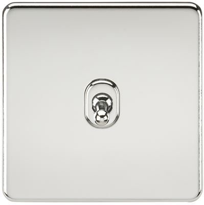Picture of 1 GANG INTERMEDIATE  TOGGLE SWITCH
SCREWLESS FLAT PLATE POLISHED CHROME