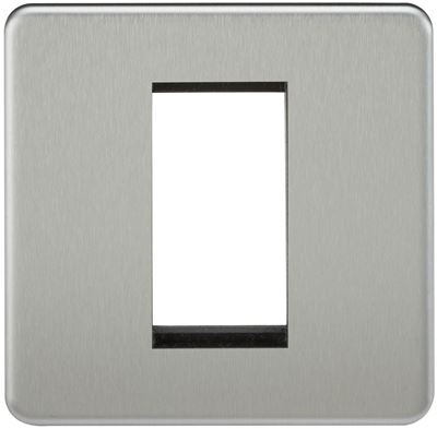 Picture of 1 GANG EURO MODULAR GRID PLATE
1 GANG BRUSHED CHROME