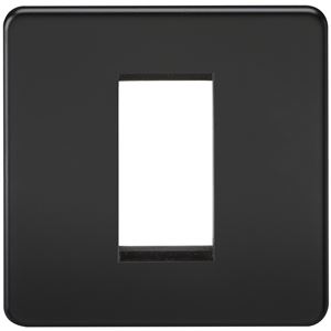 Picture of 1 GANG EURO MODULAR GRID PLATE
MATT BLACK EURO