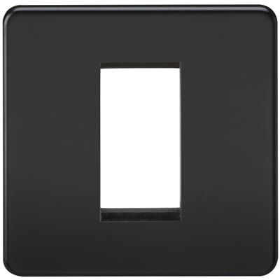 Picture of 1 GANG EURO MODULAR GRID PLATE
MATT BLACK EURO