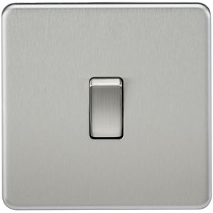 Picture of 1GANG 2WAY  SWITCH  SCREWLESS FLAT PLATE
BRUSHED CHROME