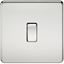 Picture of 1GANG 2WAY  SWITCH  SCREWLESS FLAT PLATE
POLISHED CHROME