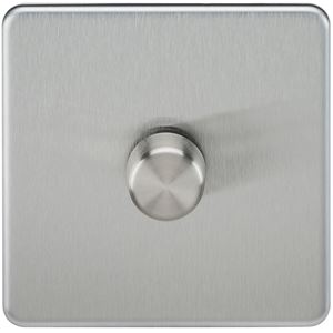 Picture of 1GANG 2WAY  DIMMER  SCREWLESS
10-200W/LED 5-150W BRUSHED CHROME