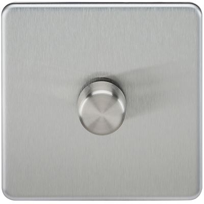Picture of 1GANG 2WAY  DIMMER  SCREWLESS
10-200W/LED 5-150W BRUSHED CHROME
