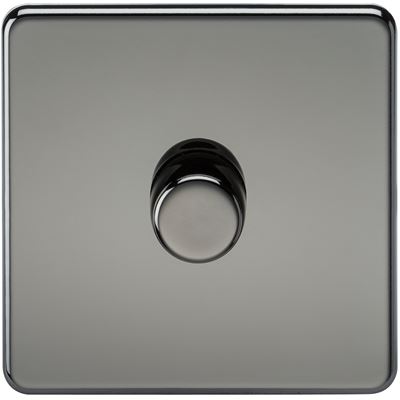 Picture of 1GANG 2WAY  DIMMER  SCREWLESS
10-200W/LED 5-150W BLACK NICKEL