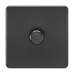 Picture of 1GANG 2WAY  DIMMER  SCREWLESS
10W-200W/5-150W LED MATT BLACK