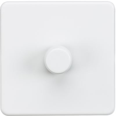 Picture of 1GANG 2WAY  DIMMER  SCREWLESS
10-200W/LED 5-150W MATT WHITE