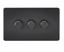 Picture of 3GANG 2WAY  DIMMER  SCREWLESS
10-200W/LED 5-150W MATT BLACK