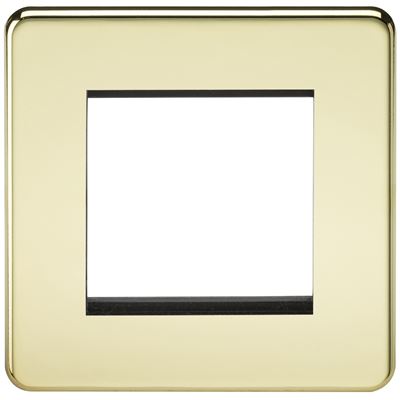 Picture of 2 GANG EURO MODULAR GRID PLATE
2 GANG POLISHED BRASS