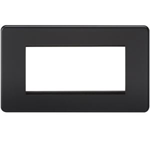 Picture of 3/4 GANG EURO MODULAR GRID PLATE
3/4 GANG MATT BLACK EURO