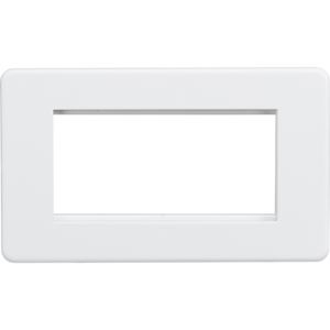 Picture of 3/4 GANG EURO MODULAR GRID PLATE
3/4 GANG MATT WHITE