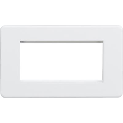 Picture of 3/4 GANG EURO MODULAR GRID PLATE
3/4 GANG MATT WHITE