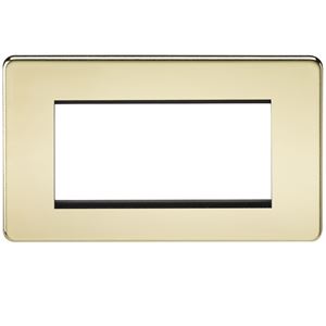 Picture of 3/4 GANG EURO MODULAR GRID PLATE
3/4 GANG POLISHED BRASS