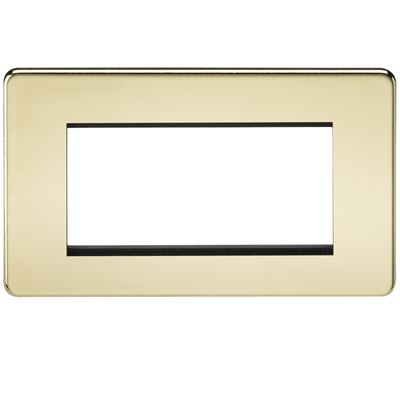 Picture of 3/4 GANG EURO MODULAR GRID PLATE
3/4 GANG POLISHED BRASS