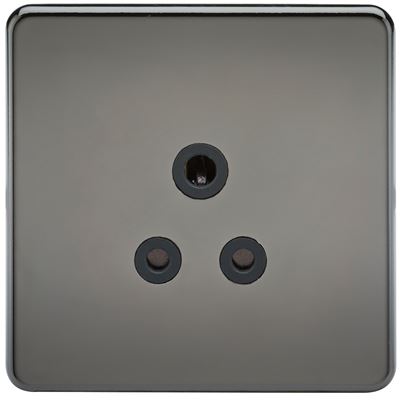 Picture of 5 AMP SOCKET SCREWLESS FLAT PLATE
BLACK INSERT BLACK NICKEL