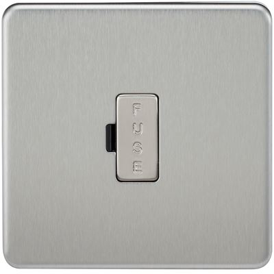 Picture of UNSWITCHED SPUR  SCREWLESS FLAT PLATE
BRUSHED CHROME