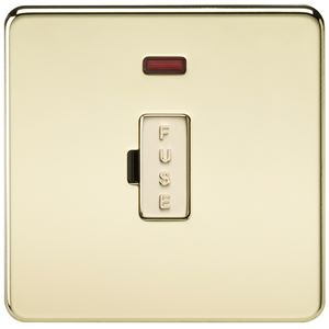 Picture of UNSWITCHED SPUR  C/W NEON SCREWLESS  PLATE
POLISHED BRASS