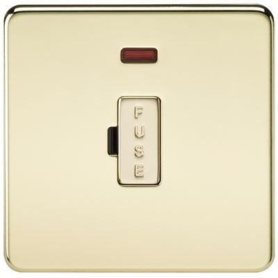 Picture of UNSWITCHED SPUR  C/W NEON SCREWLESS  PLATE
POLISHED BRASS