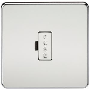 Picture of UNSWITCHED SPUR  SCREWLESS FLAT PLATE
POLISHED CHROME