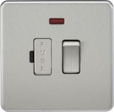 Picture of SWITCHED SPUR C/W NEON  SCREWLESS  PLATE
BRUSHED CHROME