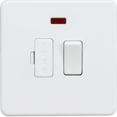Picture of SWITCHED SPUR C/W NEON  SCREWLESS  PLATE
MATT WHITE