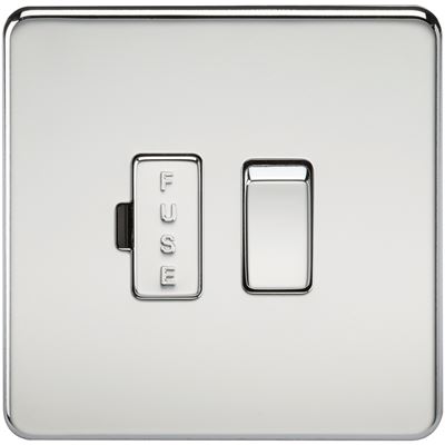 Picture of SWITCHED SPUR   SCREWLESS  PLATE
POLISHED CHROME
