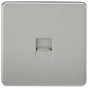 Picture of 1 GANG BT MASTER SCREWLESS FLAT PLATE
BRUSHED CHROME