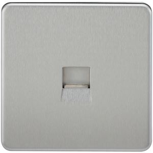 Picture of 1 GANG BT SLAVE SCREWLESS FLAT PLATE
BRUSHED CHROME