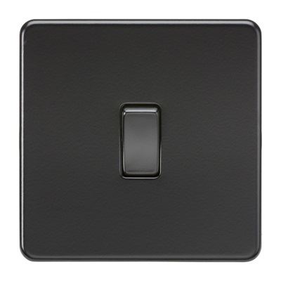 Picture of 20A DP  SWITCH SCREWLESS FLAT PLATE
MATT BLACK CHROME SWITCH